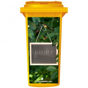 Chalkboard Hanging From A Tree Wheelie Bin Sticker Panel